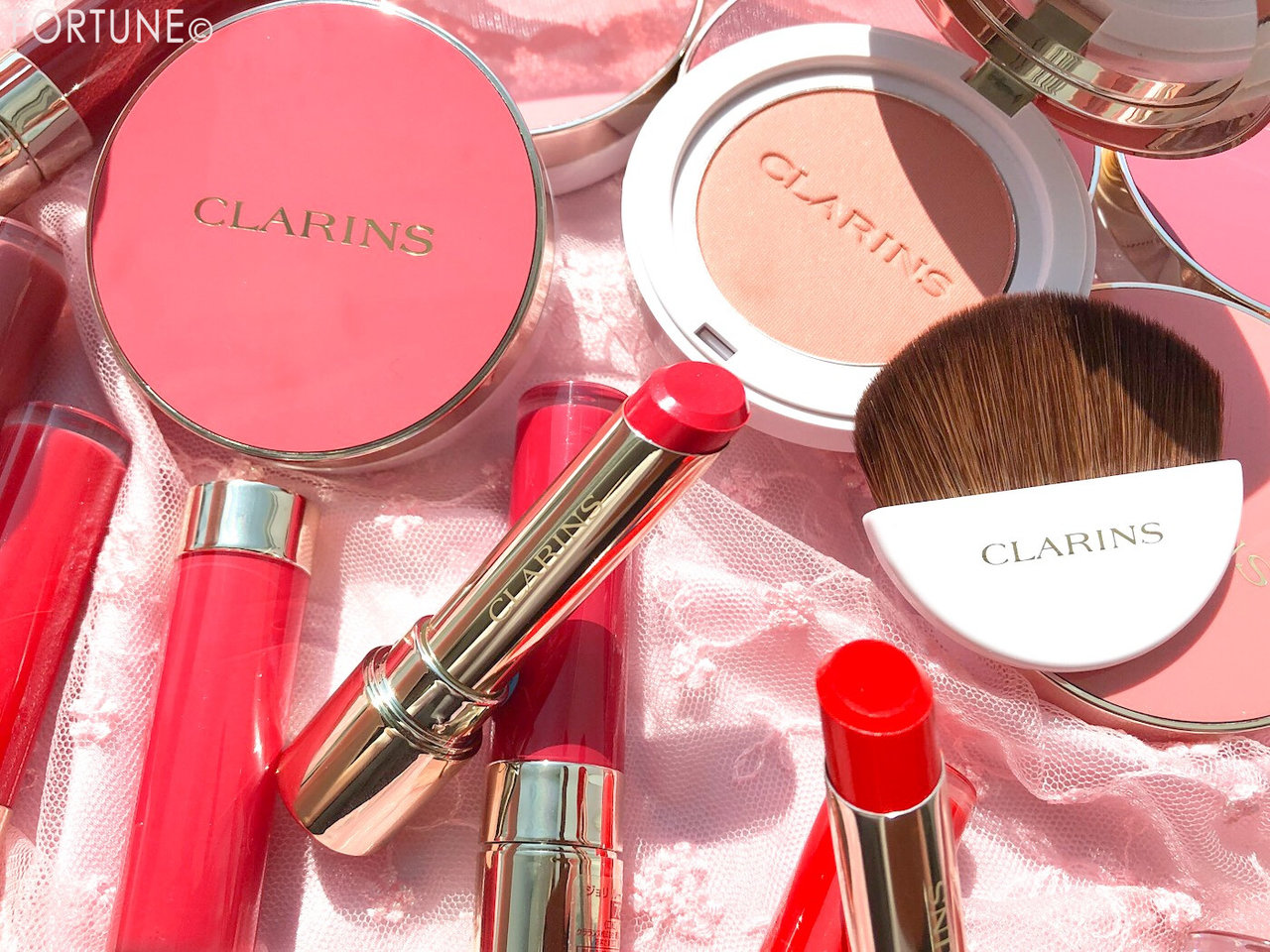 画像：クラランス8/2発売「ジョリ ルージュ ラッカー」「ジョリ ブラッシュ」