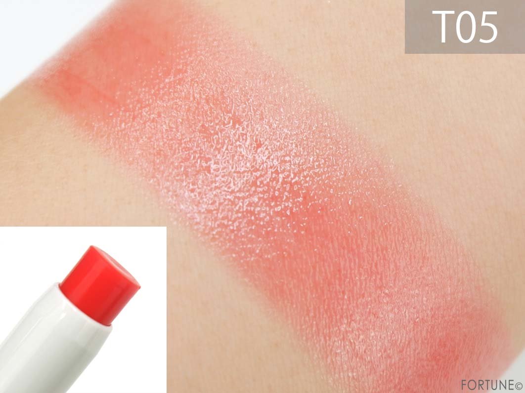 キャンメイク「ステイオンバームルージュ T」T05 スウィーティーポピー　スウォッチ