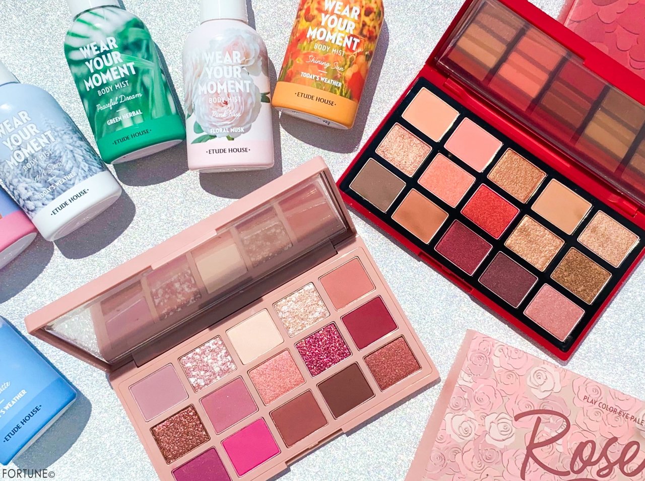 エチュードハウス 2019秋新作「プレイカラーアイパレット」【ベストラブ】【ローズボム】「ウェアユアモーメントボディミスト」