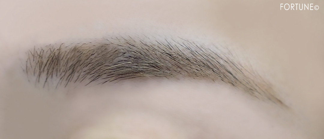 画像：インテグレート2019新作「ニュアンスアイブローマスカラ」新色BR380 ソフトアッシュ使用感