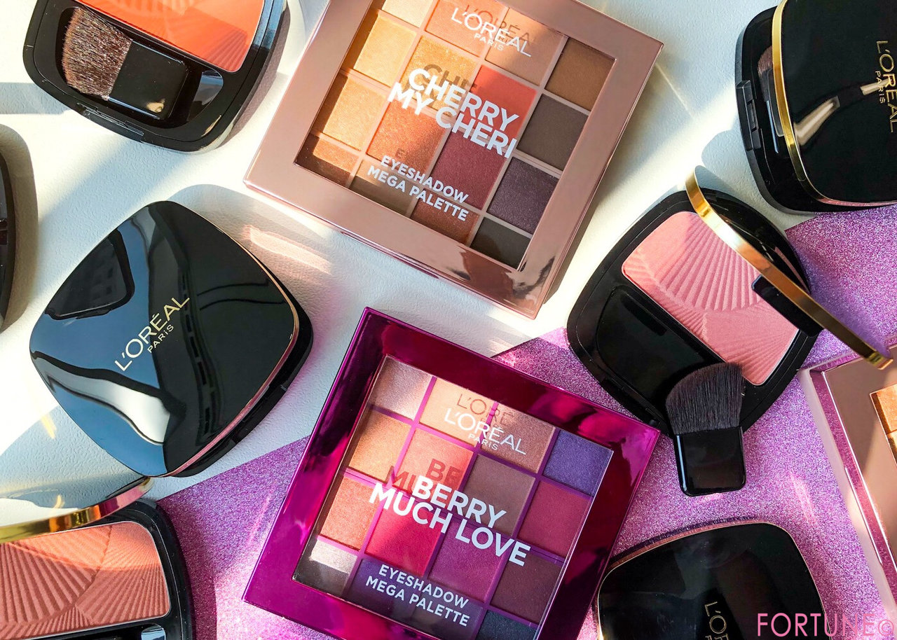 画像：ロレアル パリ2019秋新作「アイシャドウ メガパレット」「ル バー ア ブラッシュ」
