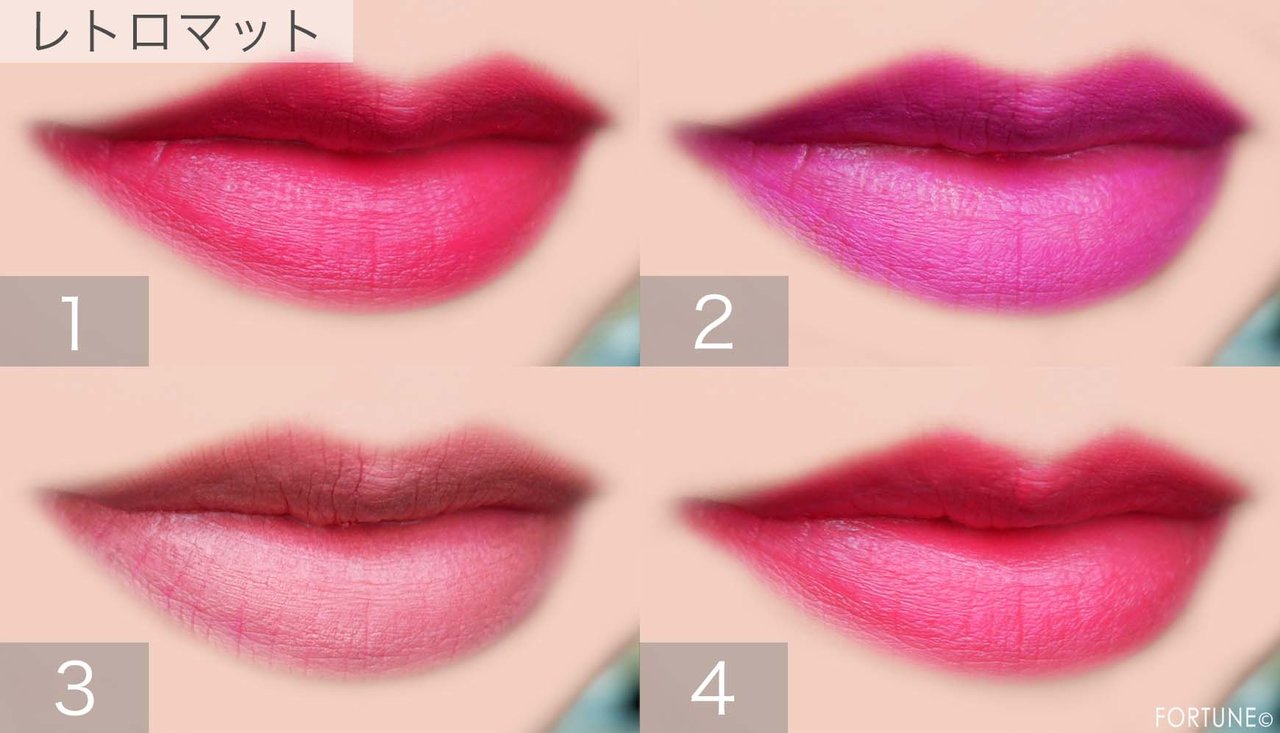 画像：ミニマック(MINI M·A·C) 8/9発売 リップスティック レトロマット 使用感