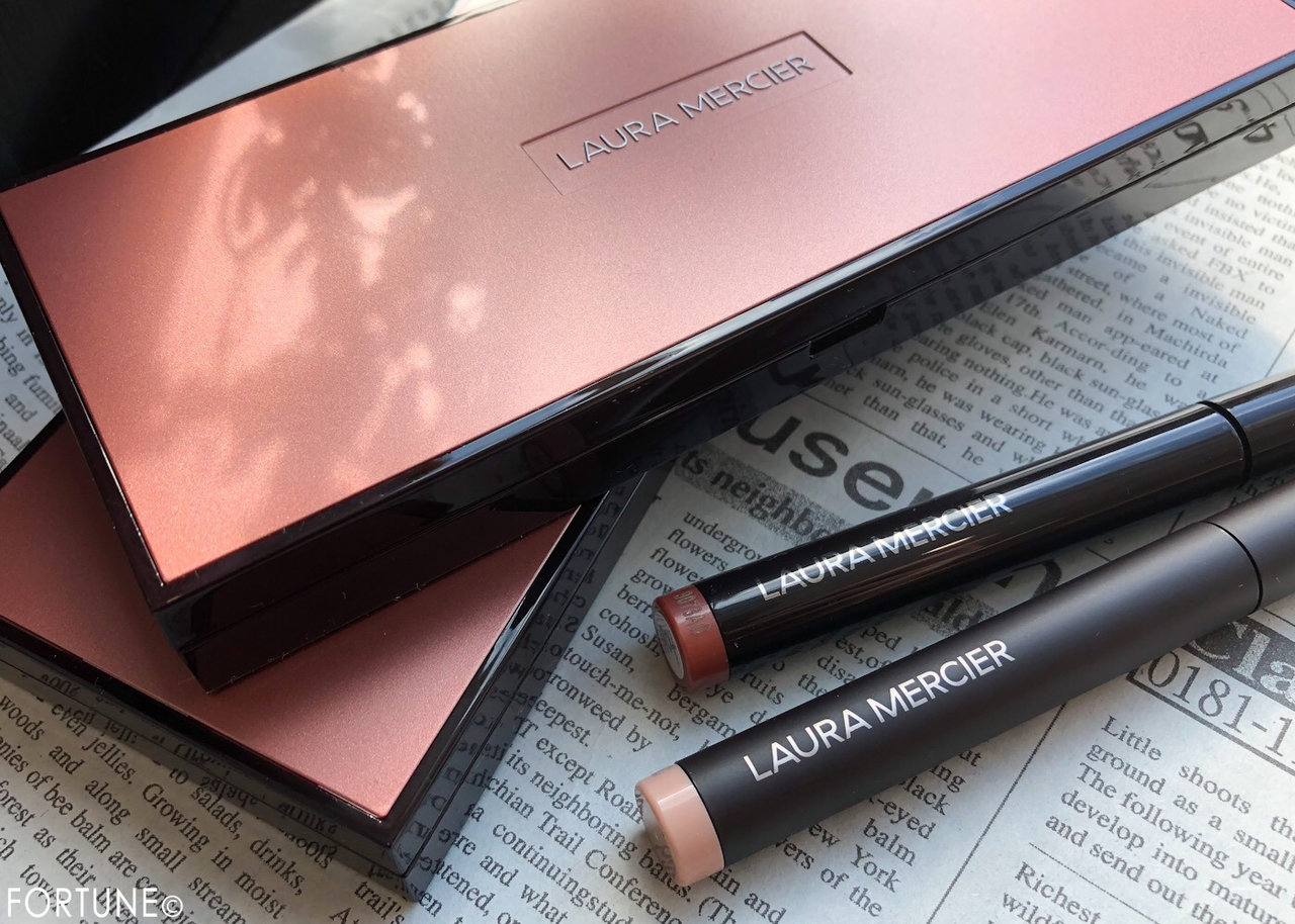 画像：ローラ メルシエ「パリジャン ヌード アイシャドウ パレット」「キャビアスティック アイカラー」2019秋新作