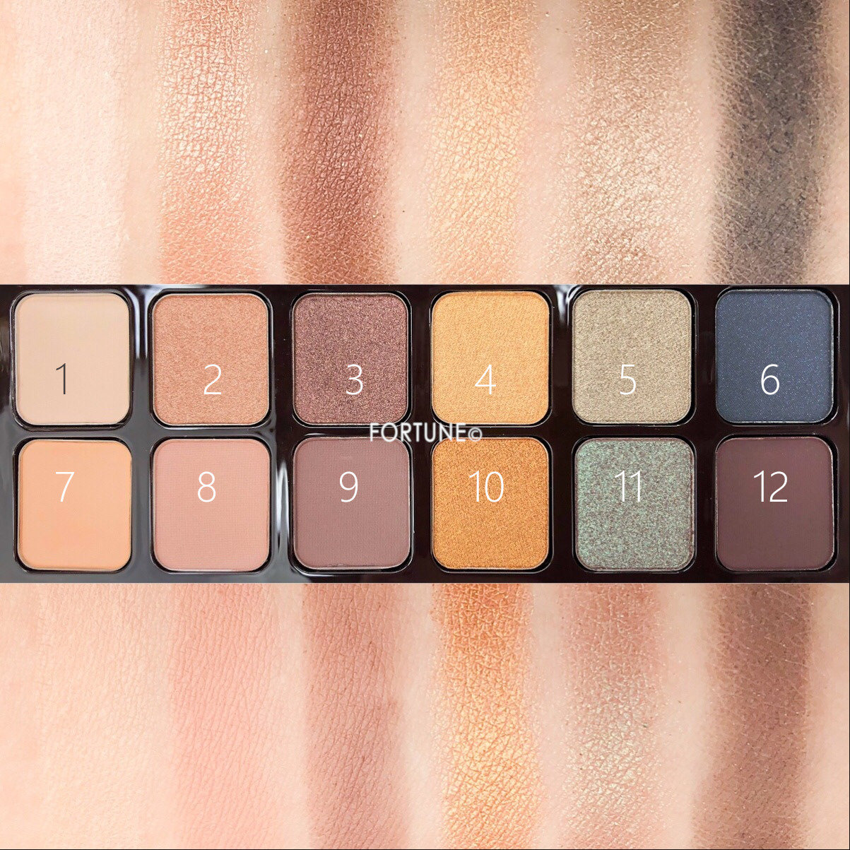 画像：ローラ メルシエ「パリジャン ヌード アイシャドウ パレット」スウォッチ2019秋新作