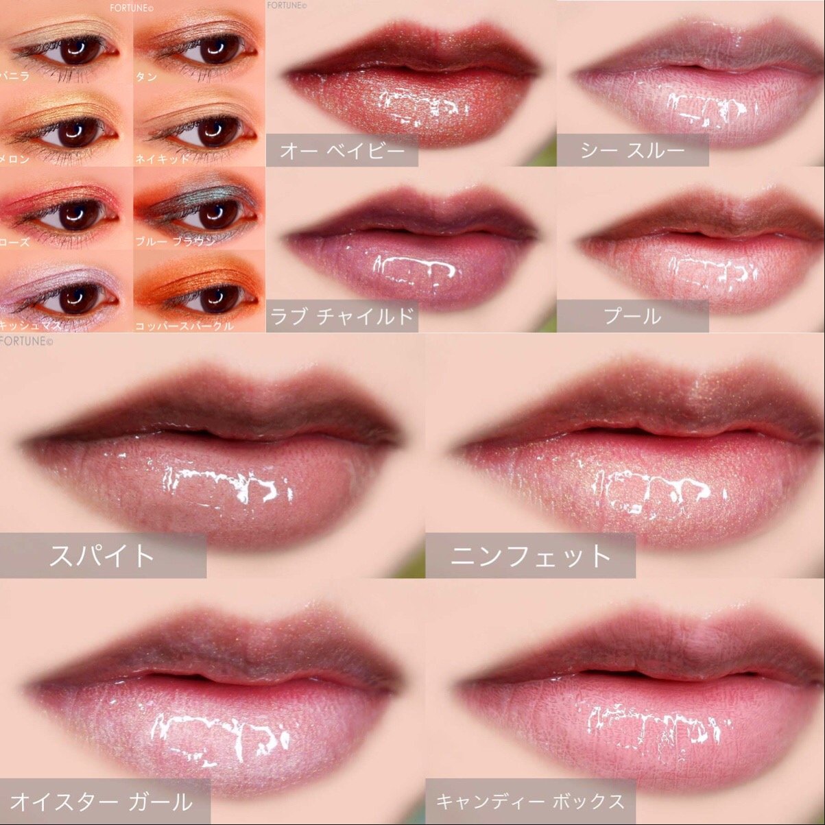 コスメカレンダー：ミニマック(MINI M·A·C)「リップガラス」「ピグメント」