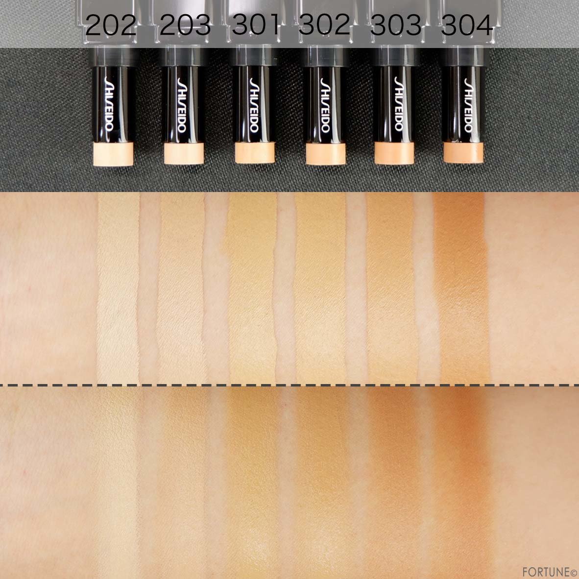 画像：SHISEIDO 新ベースメイク「シンクロスキン コレクティング ジェルスティック コンシーラー」使用感