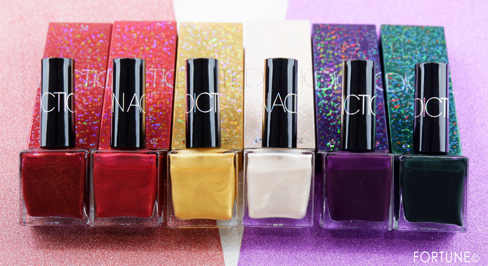 画像：ADDICTION（アディクション）ホリデーコレクション「Party Touch」　「ザ ネイルポリッシュ “パーティタッチ”」全6色