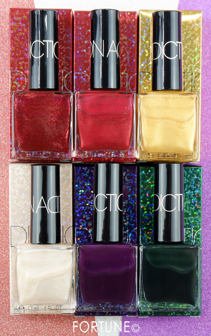 画像：ADDICTION（アディクション）ホリデーコレクション「Party Touch」　「ザ ネイルポリッシュ “パーティタッチ”」全6色