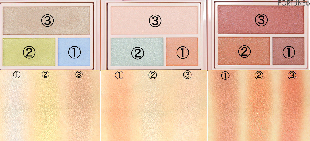 画像：WHOMEE フーミー アイシャドウパレット　スウォッチ　2019秋冬新作　