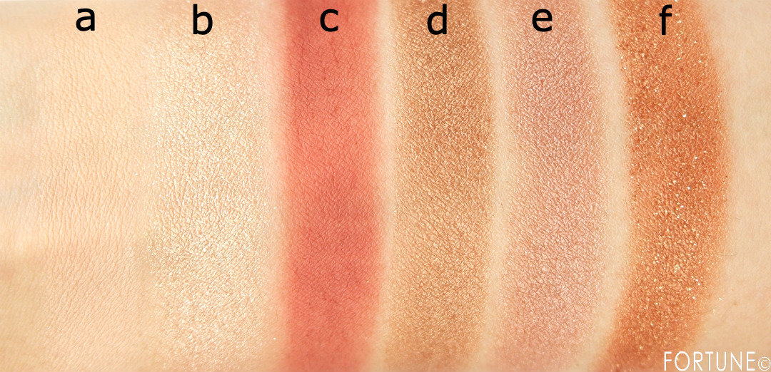 画像：NARS（ナーズ） インフェルノ アイシャドーパレット　スウォッチ　2019クリスマスコフレ　ホリデーコレクション