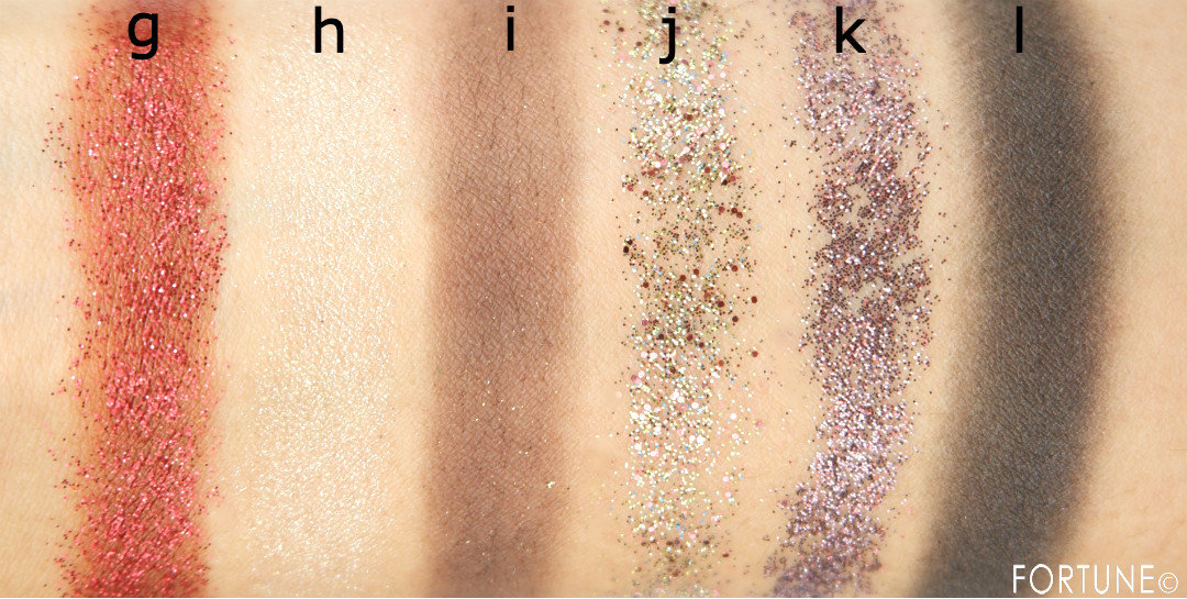 画像：NARS（ナーズ） インフェルノ アイシャドーパレット　スウォッチ　2019クリスマスコフレ　ホリデーコレクション