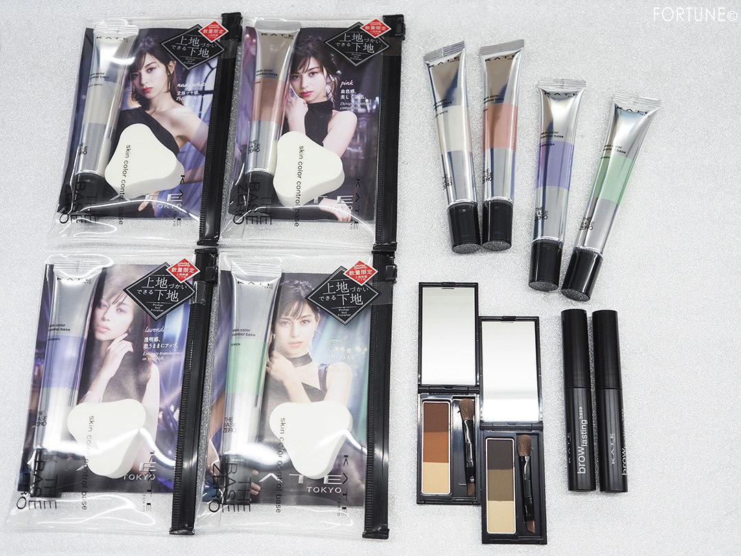 画像：KATE（ケイト）2019冬新作コスメ「スキンカラーコントロールベース」「ブロウラスティングベース」「デザイニングアイブロウ3D」