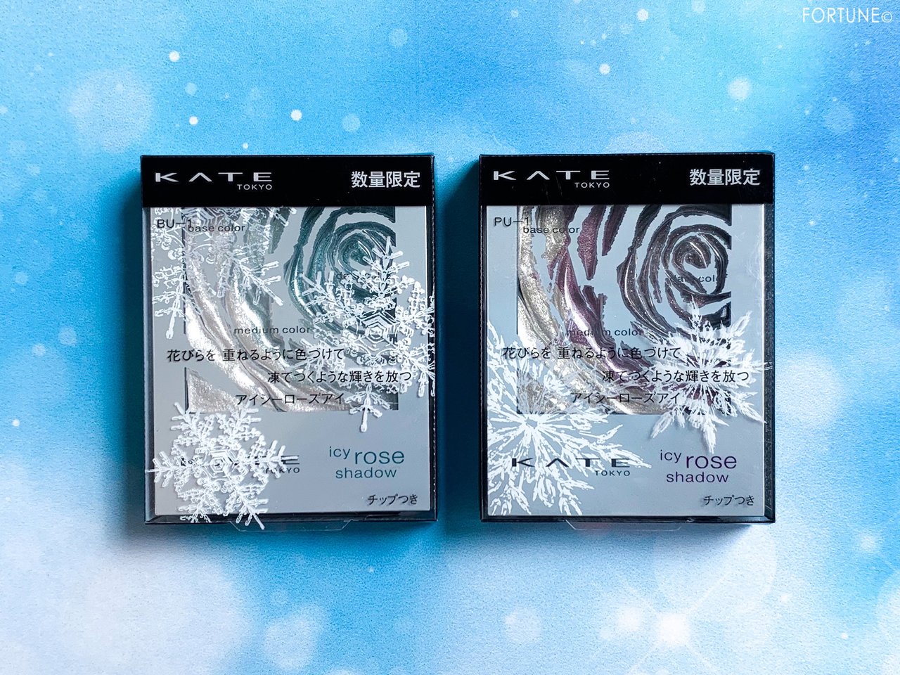画像：KATE（ケイト）2019冬新作 プチプラコスメ アイシーローズシャドウ