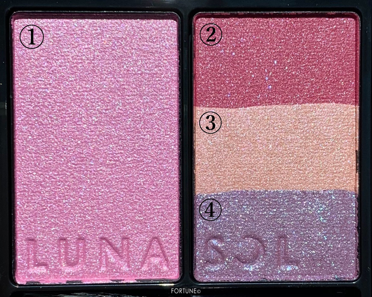 画像：LUNASOL（ルナソル）2019クリスマスコフレ ホリデーコレクション フュージングカラーパレット