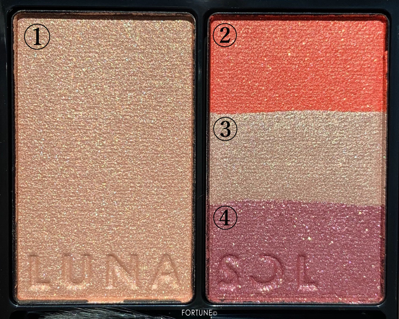 画像：LUNASOL（ルナソル）2019クリスマスコフレ ホリデーコレクション フュージングカラーパレット