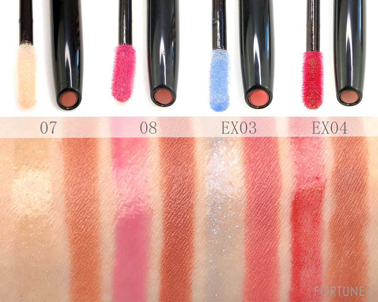 画像：コフレドール「コントゥアリップデュオ」スウォッチ／SWITCHI! COLORS