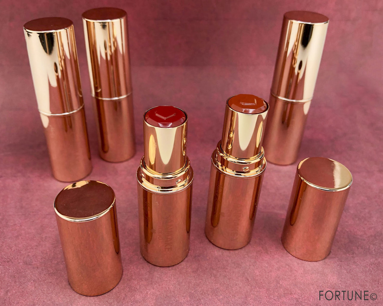 画像：キャンメイク(CANMAKE)「メルティールミナスルージュ」No.04 キャラメルテラコッタ／No.05 ストロベリーモカ