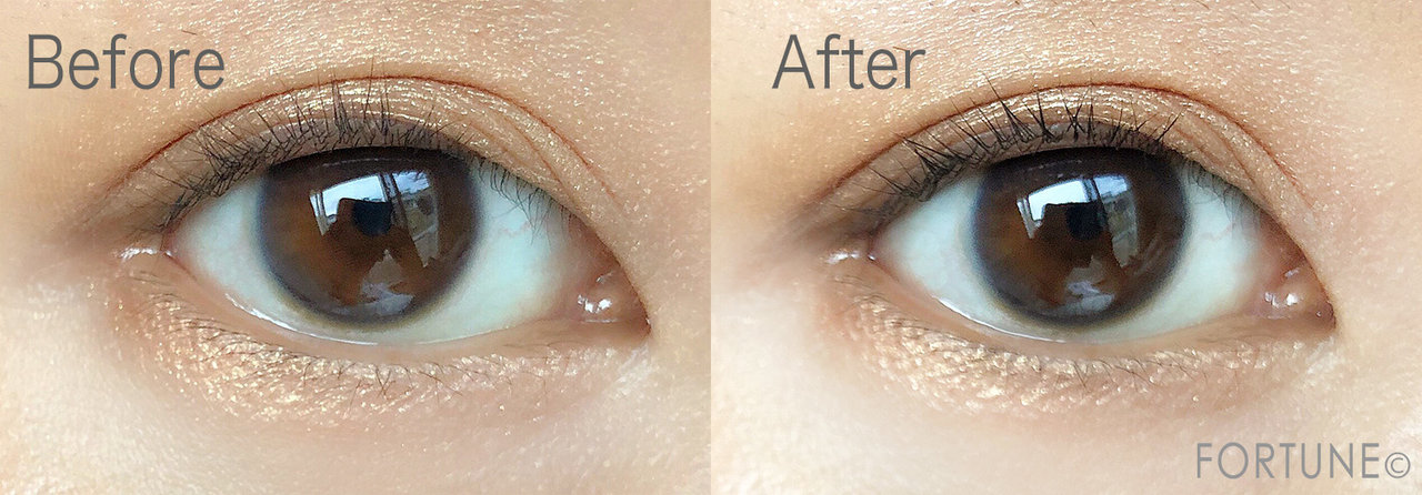 クラブ すっぴんラッシュアップセラム　ビフォアフ