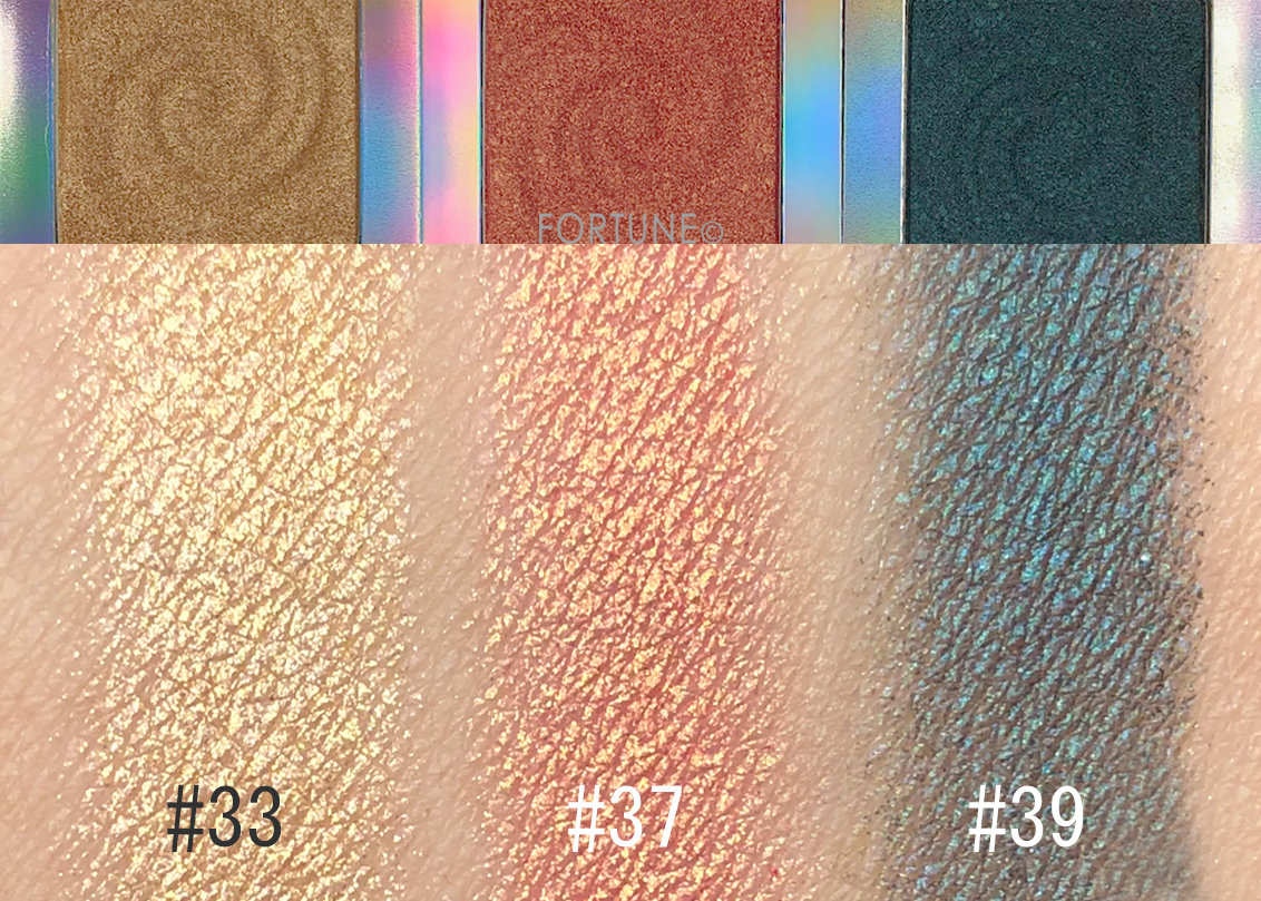 画像：ロレアル パリ 11/1発売「カラークイーン オイルシャドウ」グリッター　スウォッチ