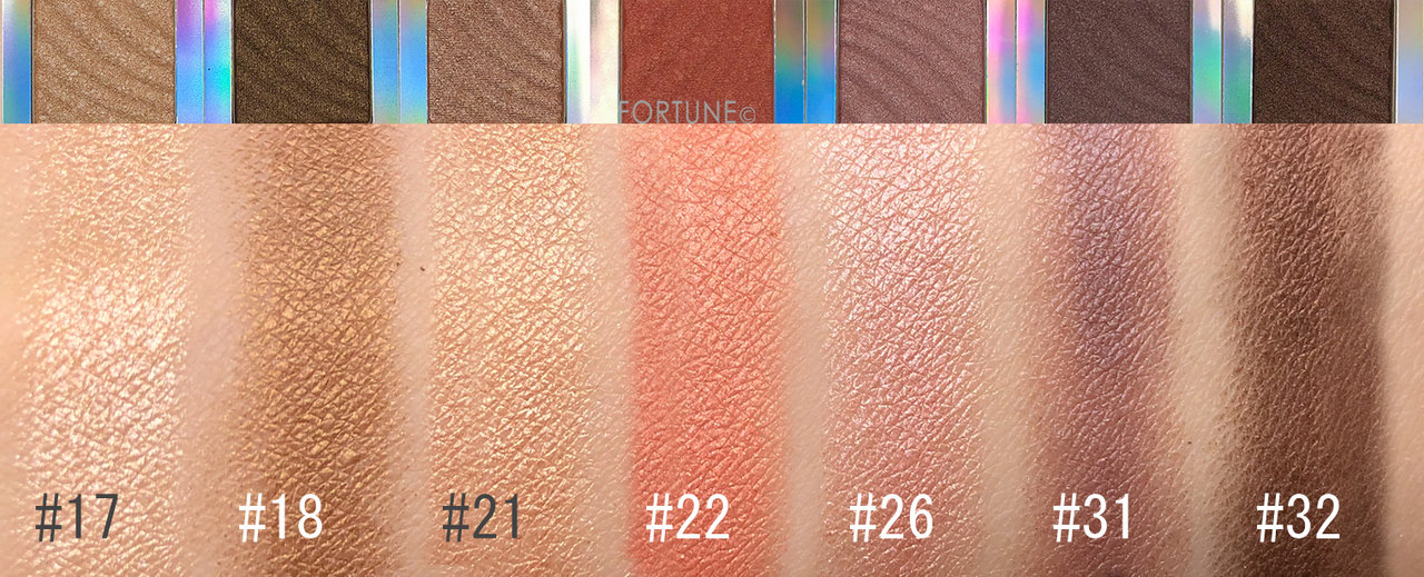 画像：ロレアル パリ 11/1発売「カラークイーン オイルシャドウ」サテン　スウォッチ