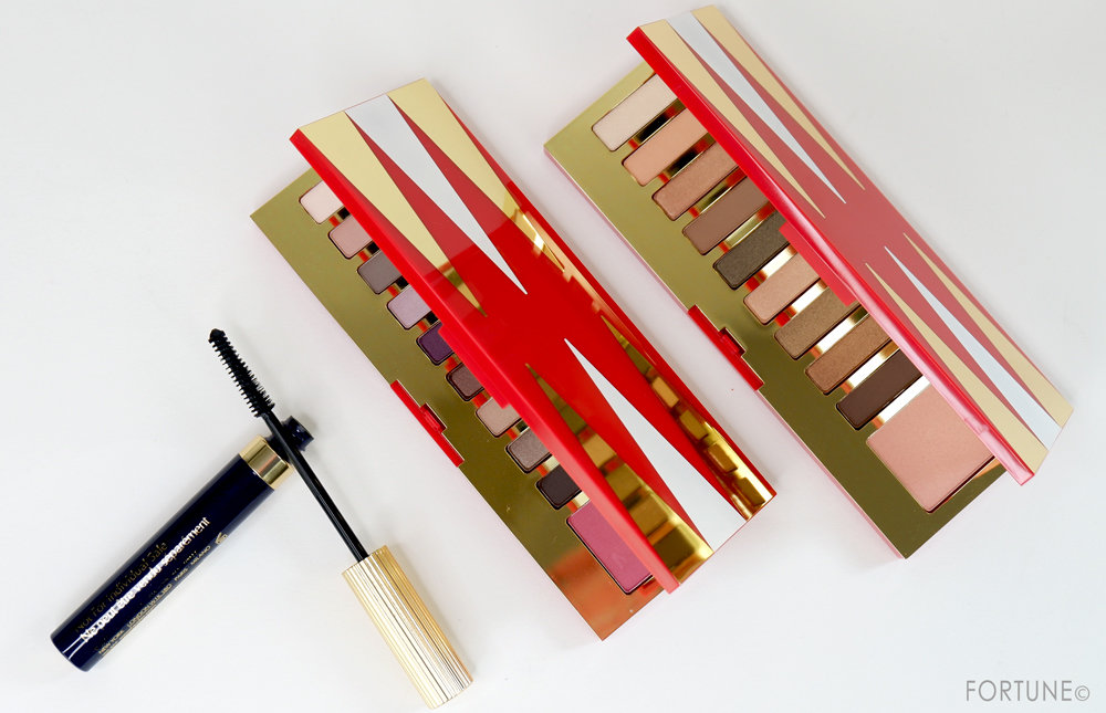 画像：エスティ ローダー 2019クリスマスコフレ「メークアップ コレクション 2019」ピュア カラー エンヴィ アイ アンド チーク パレット/ダブル ウェア ゼロ スマッジ マスカラ