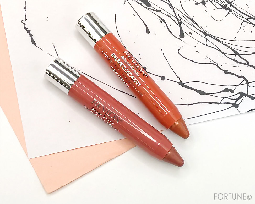 画像：レブロン「バーム ステイン」095 コーラル クリスタル／100 ルビー クオーツ