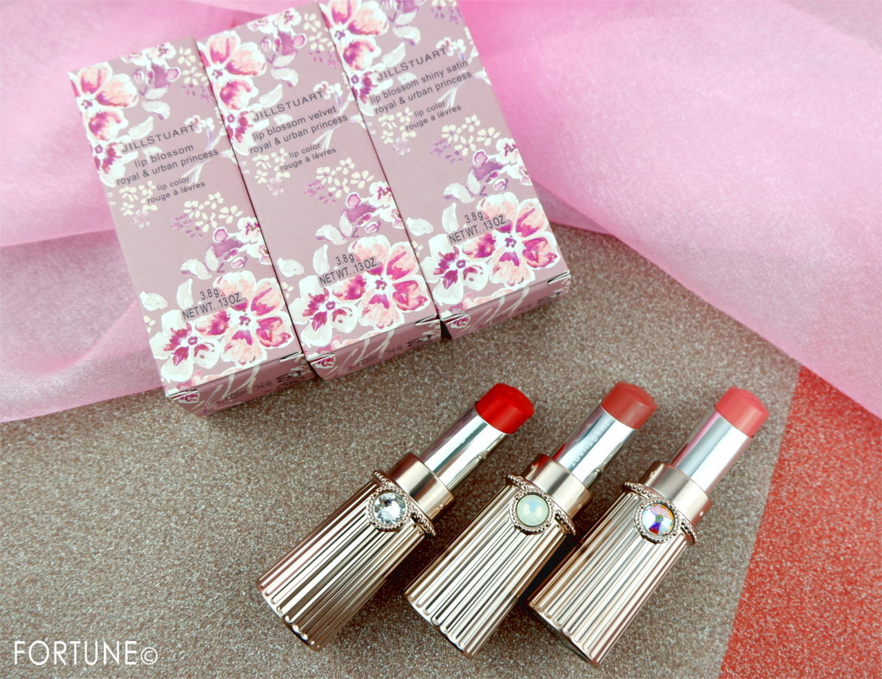 ジルスチュアート2019クリスマスコフレ「ロイヤル＆アーバンプリンセス コレクション」リップブロッサム限定色