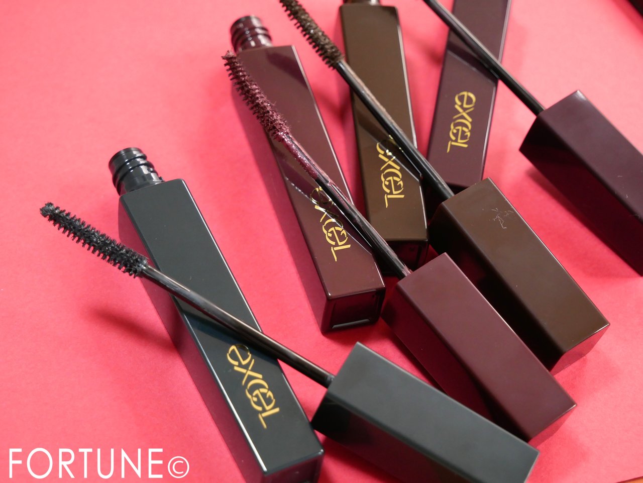 エクセルexcel 2019秋新作　ロング&カラード ラッシュ　カラーマスカラ　ダークウォルナット　クランベリー　プルーン　グリーンオーシャン