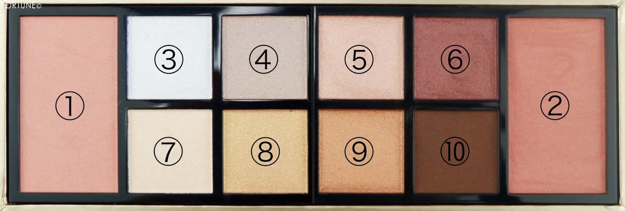 画像：ベアミネラル「プレミアム メイクアップ ホリデー キット 2019」「ジェン ヌード アイシャドウ ＆ ブラッシュ パレット オアシス」