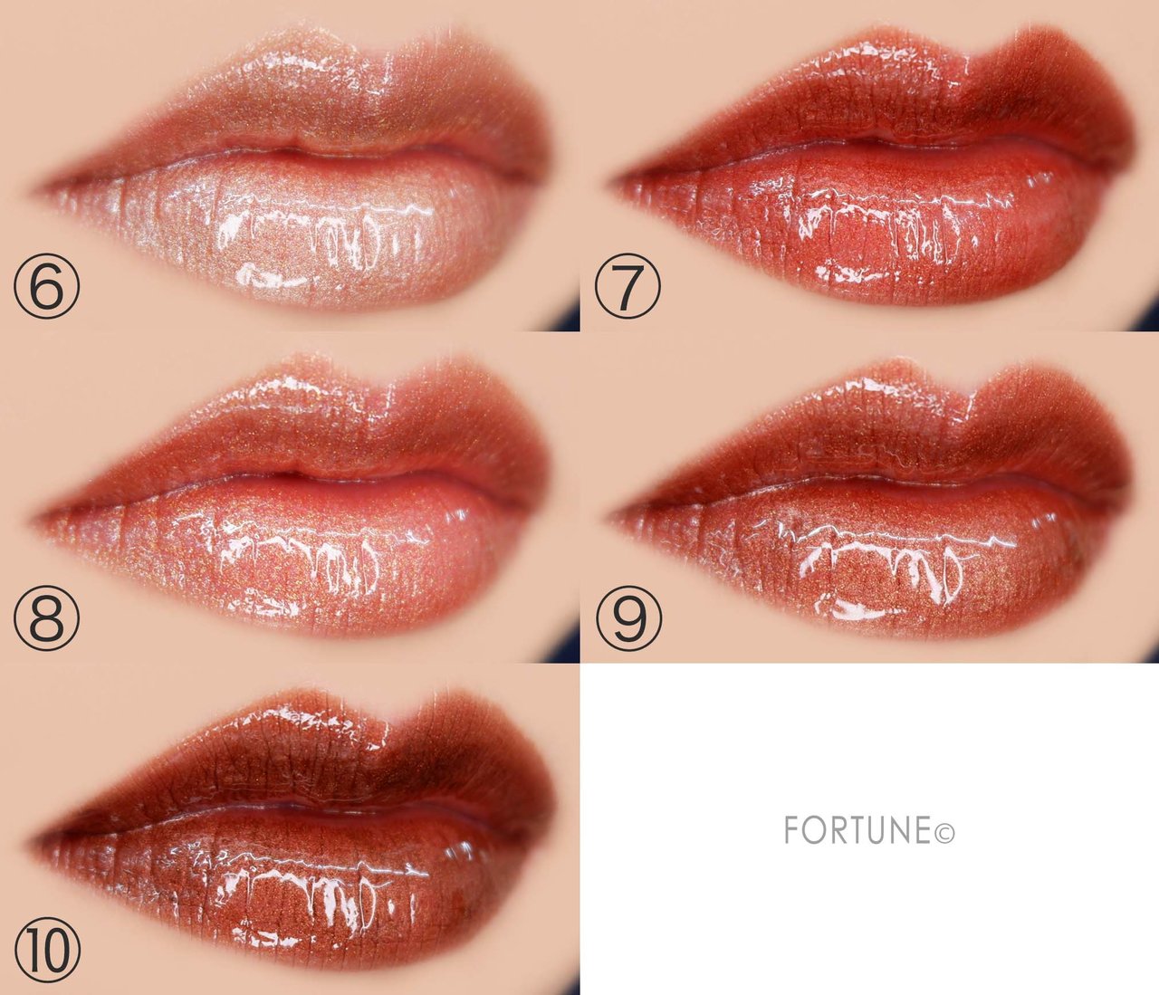 画像：ベアミネラル「ジェン ヌード メタリック パテント リップラッカー」 使用感