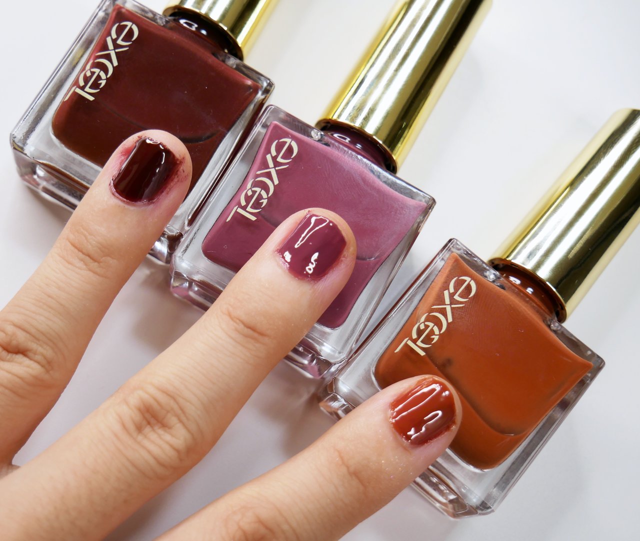 エクセル excel 2019秋新作コスメ 2019秋新作　ネイルポリッシュN　NL10 ソルティチェリー NL12 キャロットラペ　NL13 ホットサングリア