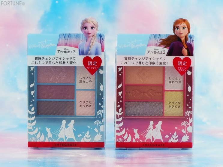 画像：資生堂「アナと雪の女王２」限定デザイン商品　インテグレート「トリプルレシピアイズ F2」