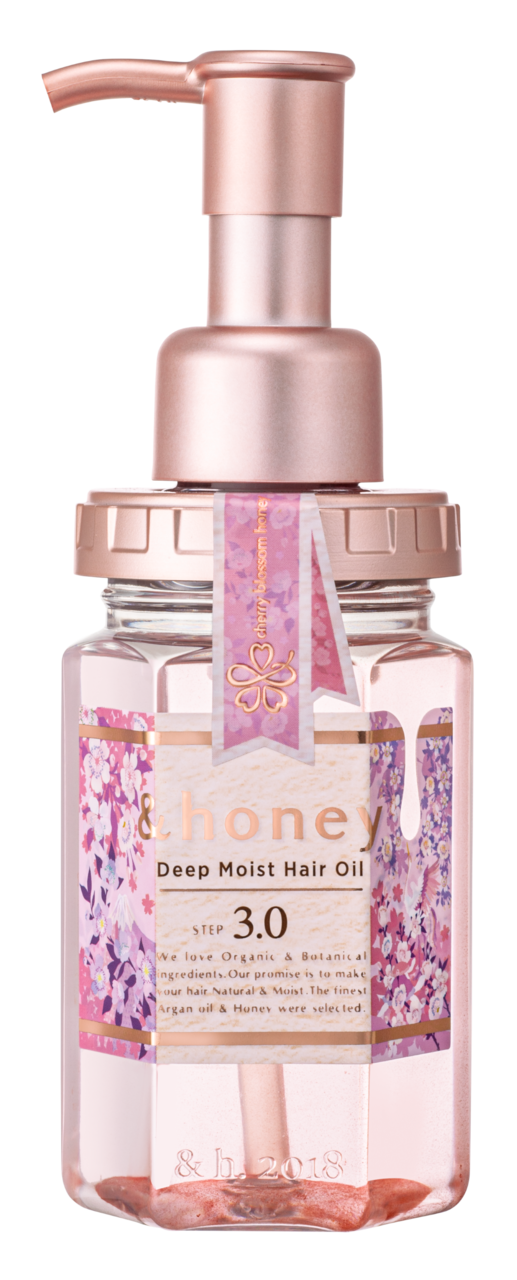 アンドハニー ディープモイスト 限定チェリーブロッサム　ヘアオイル