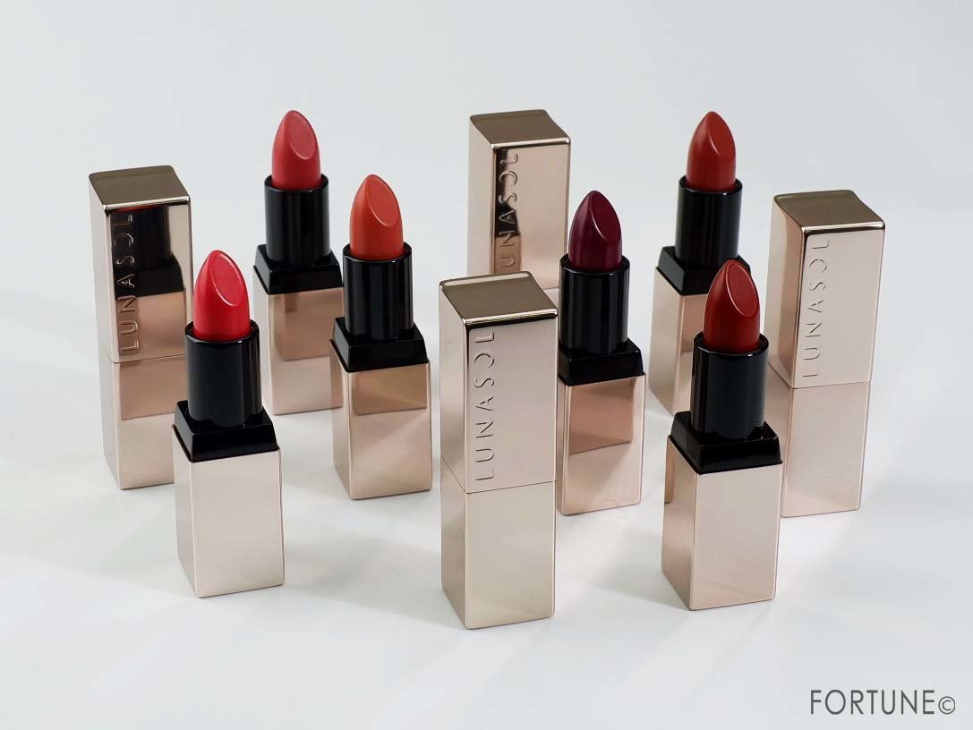 画像：LUNASOL（ルナソル）「シームレスマットリップス」定番10色