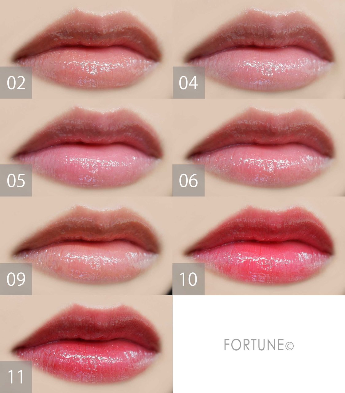 画像：ボビイ ブラウン「クラッシュド オイル インフューズド グロス」使用感