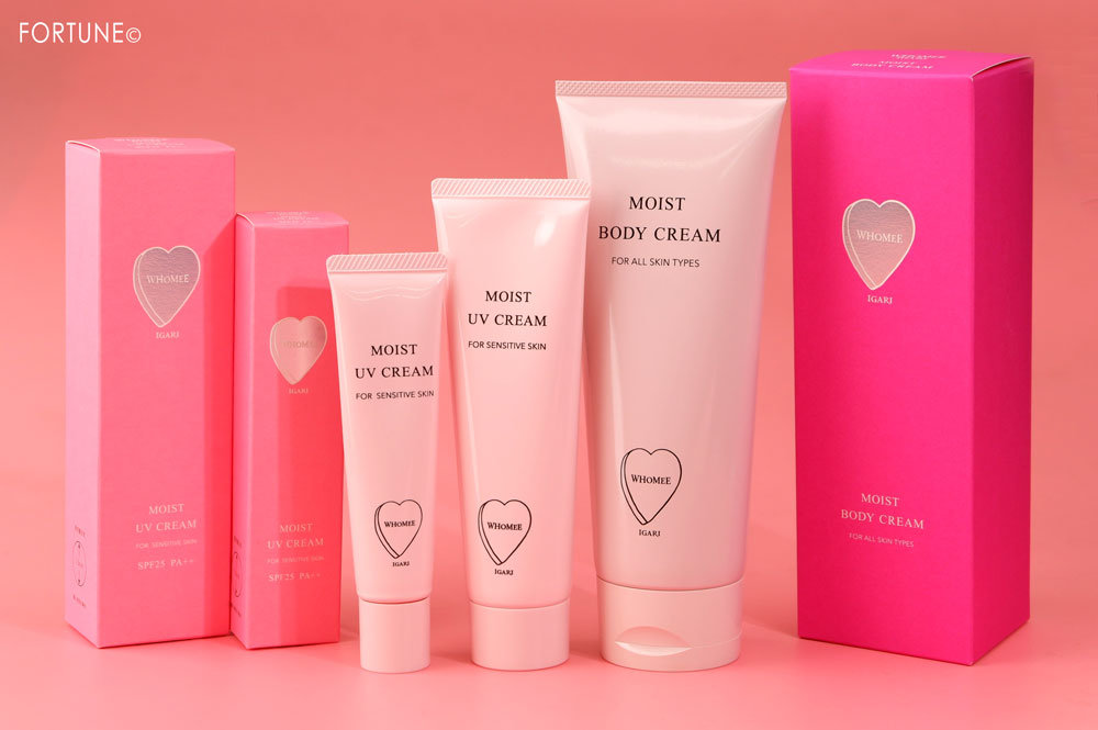 WHOMEE「フーミー モイストUVクリーム＜日焼け止めクリーム＞」「モイストボディクリーム＜ボディ用クリーム＞」