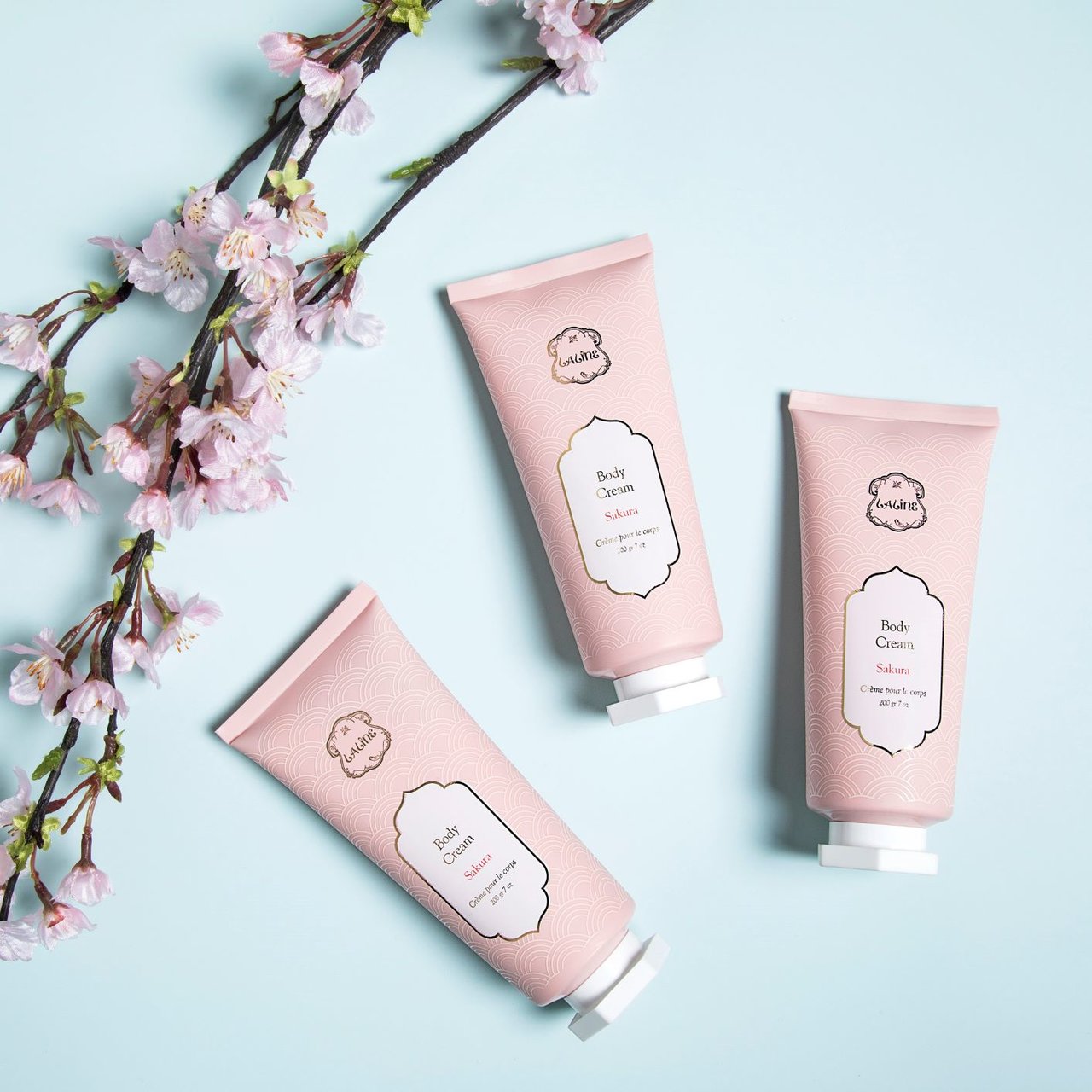 Laline(ラリン)　チューブボディクリーム サクラ