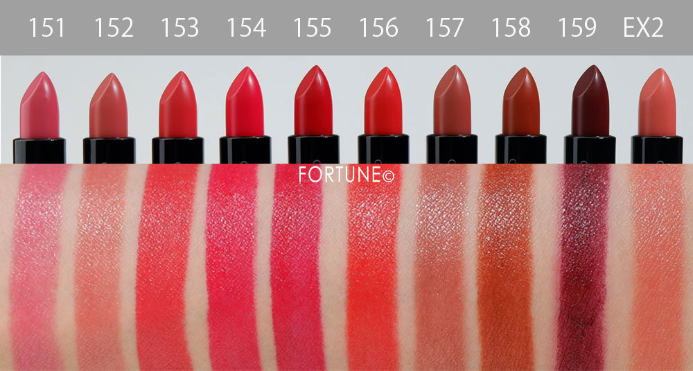 画像：KANEBO（カネボウ）「Nールージュ」NEXUS SUN RED COLORS（ネクサスサンレッド カラーズ）　スウォッチ