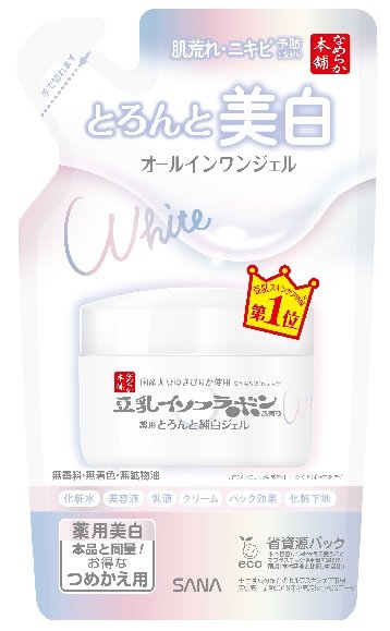 なめらか本舗 とろんと濃ジェル 薬用美白　Ｎ(つめかえ用)