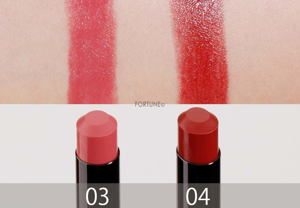 画像：kiss（キス）「キス ヴェールリッチルージュ グロウX」バレンタイン限定カラー　スウォッチ