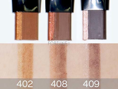 画像：REVLON（レブロン）「カラーステイ ブロウライツ」全3色　スウォッチ