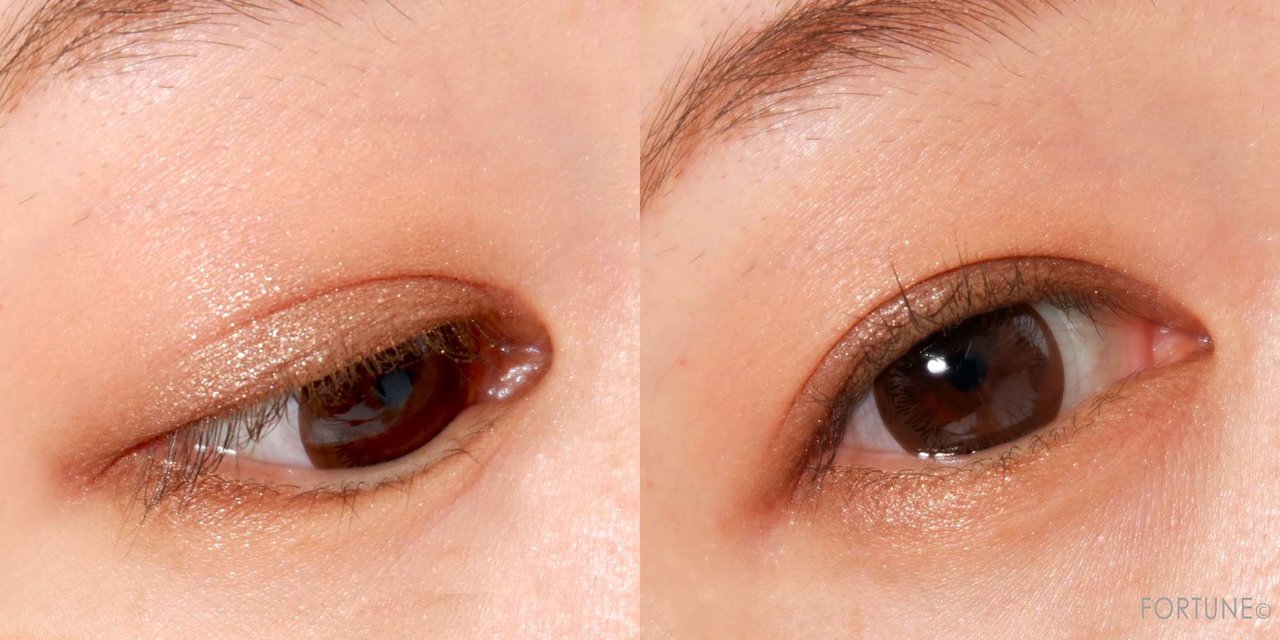 画像：kiss（キス）「レイヤードアイズ」全5色　使用感