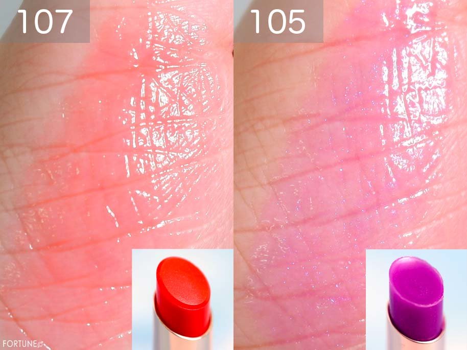 画像：OPERA（オペラ）「リップティント N」「シアーリップカラー RN」限定カラー　スウォッチ