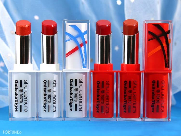 画像： シュウ ウエムラ × オニツカタイガー「ルージュ アンリミテッド ラッカーシャイン」「ルージュ アンリミテッド マット」