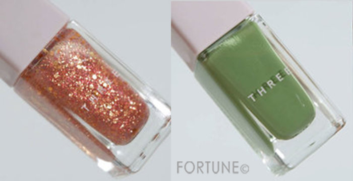 画像：THREE「ネイルポリッシュ」X25 TASTE OF FAME / X29 HEAVEN TASTE