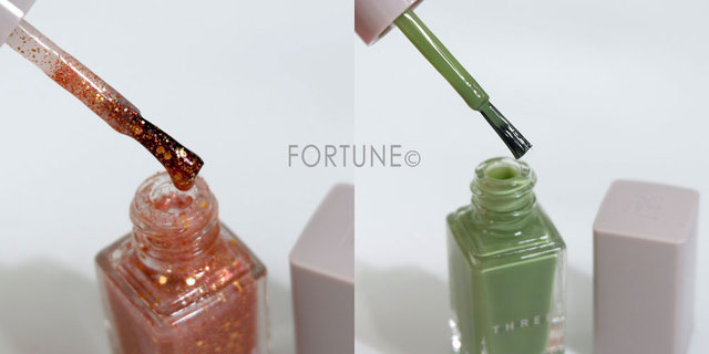 画像：THREE「ネイルポリッシュ」X25 TASTE OF FAME / X29 HEAVEN TASTE