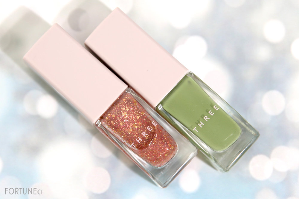 画像：THREE「ネイルポリッシュ」X25 TASTE OF FAME / X29 HEAVEN TASTE