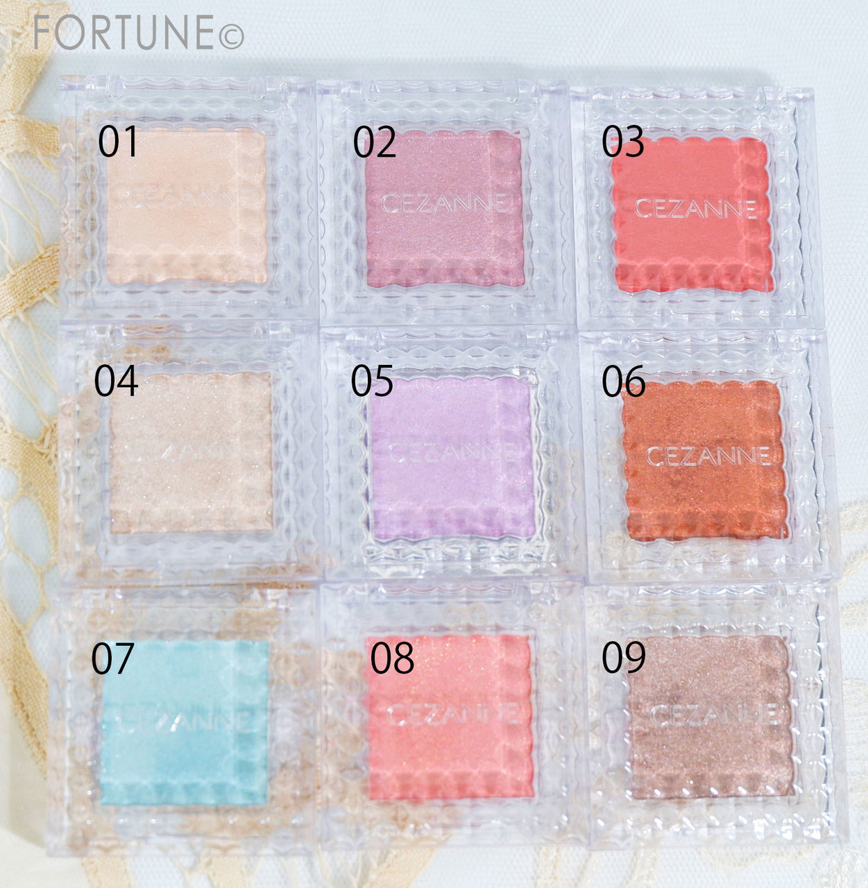 CEZANNE(セザンヌ)/シングルアイシャドウ/全色レビュー