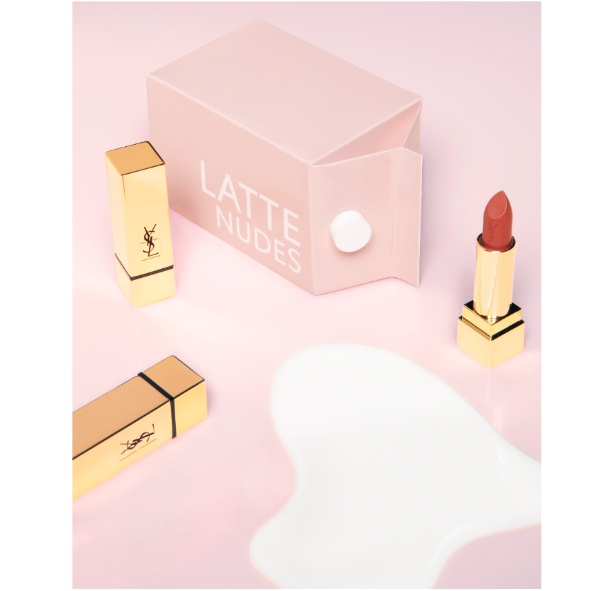 YSL(イヴ・サンローラン)　リップコレクション MILK TEA SHOP「LATTE NUDE」