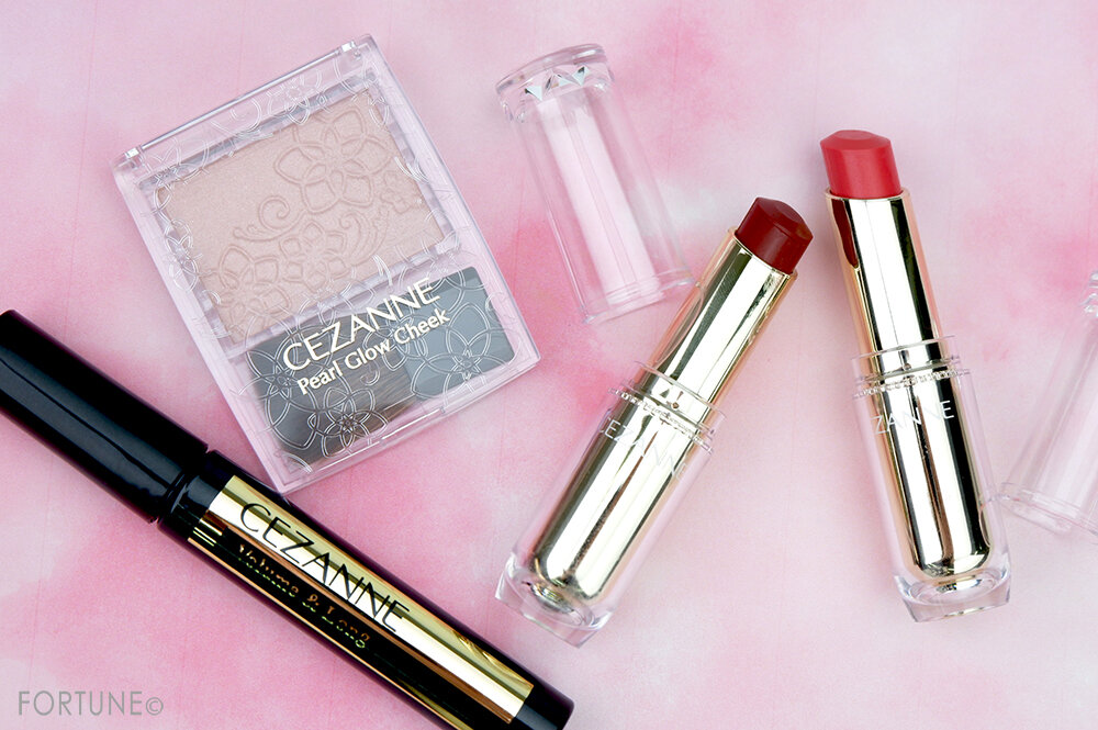 CEZANNE（セザンヌ）『パールグロウチーク』『ラスティンググロスリップ』『ボリュームラッシュマスカラ』